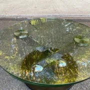 Ricochet coffee table in glass Naos Italy La Casa Animata 1990
