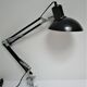 Lamp architect metal black design Aluminor vintage