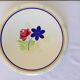 Vintage round-topped serving dish from the Gien factory, Robinson model, in porcelain