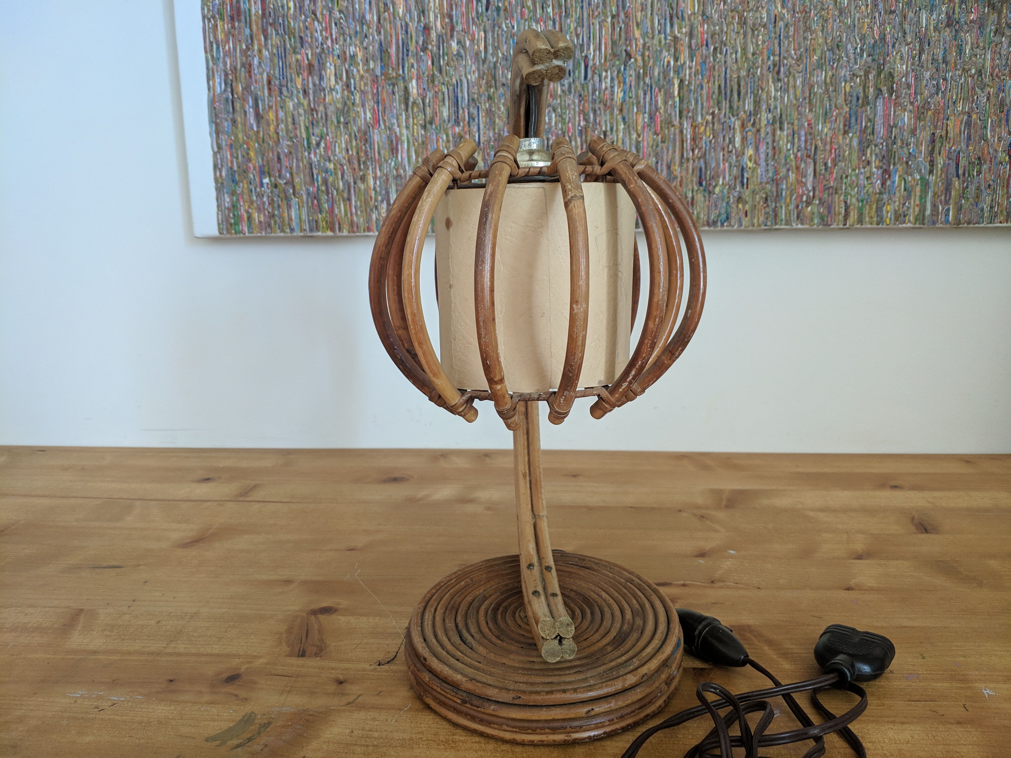 Rattan lamp