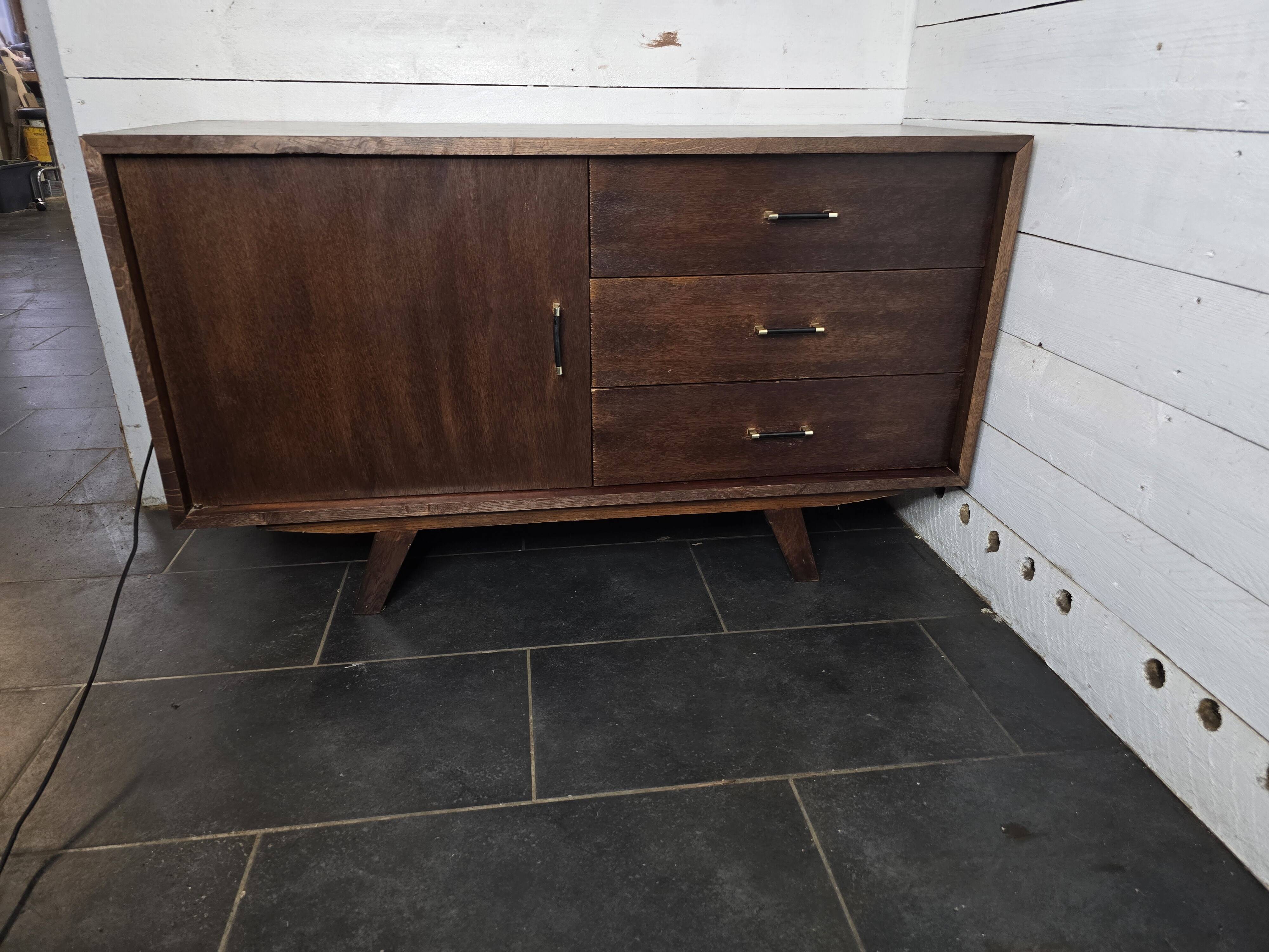 Vintage 60s oak sideboard
