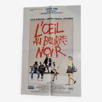 affiche du film L'oeil au beur noir - vintage 1987