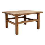 Brutalist coffee table in solid wood