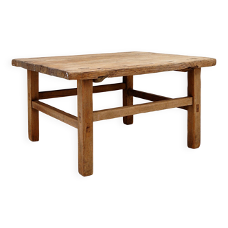 Brutalist coffee table in solid wood