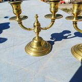 Paire de Chandelier Laiton
