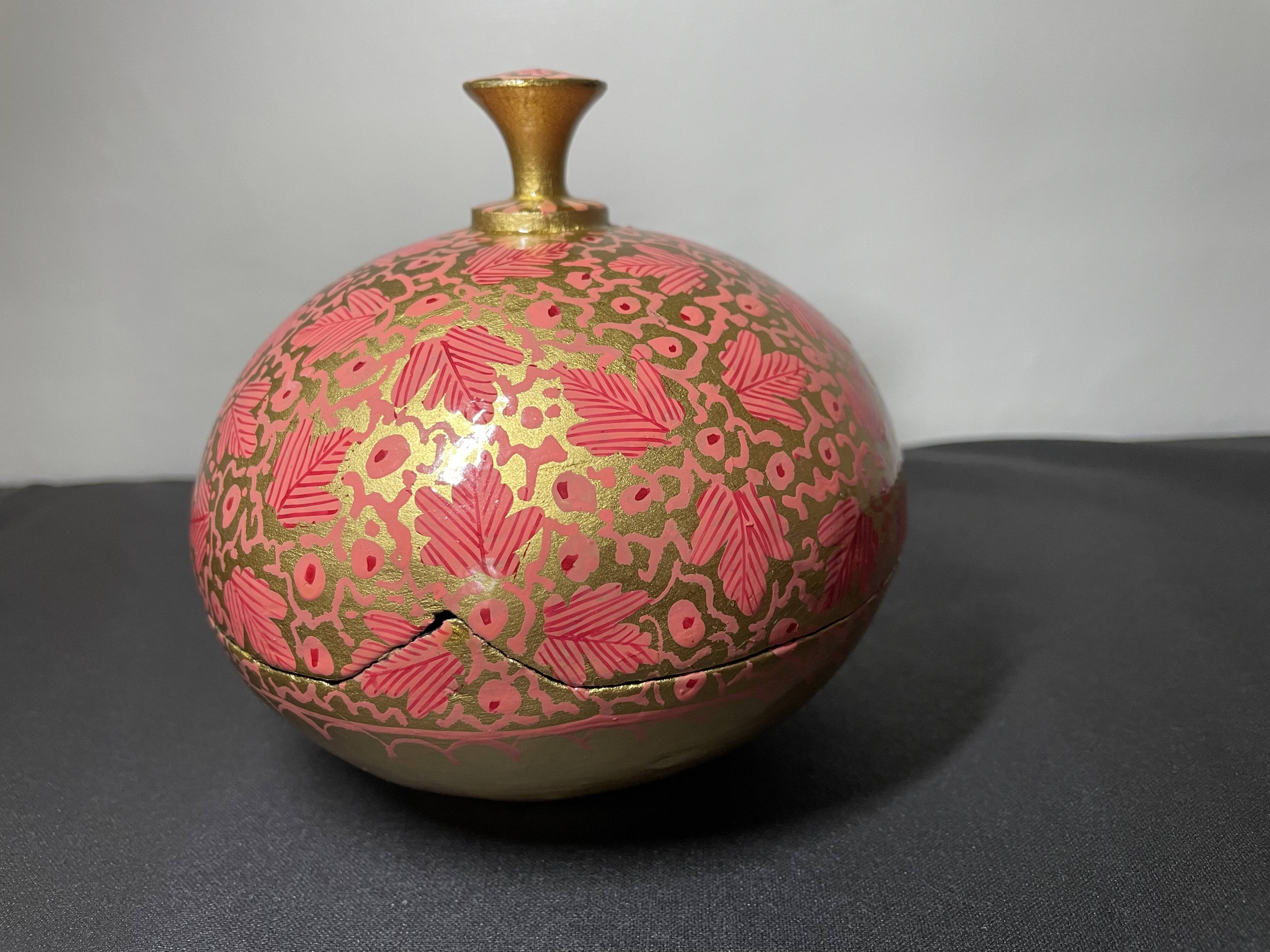 Boîte en papier mâché d’Inde