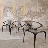4 chairs Ava bridge design Roche Bobois