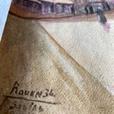 Aquarelle Rouen, 1934
