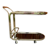 Regency brass 2-tier bar cart, 1960s