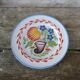 Assiette ancienne faience de Luneville  fleurs