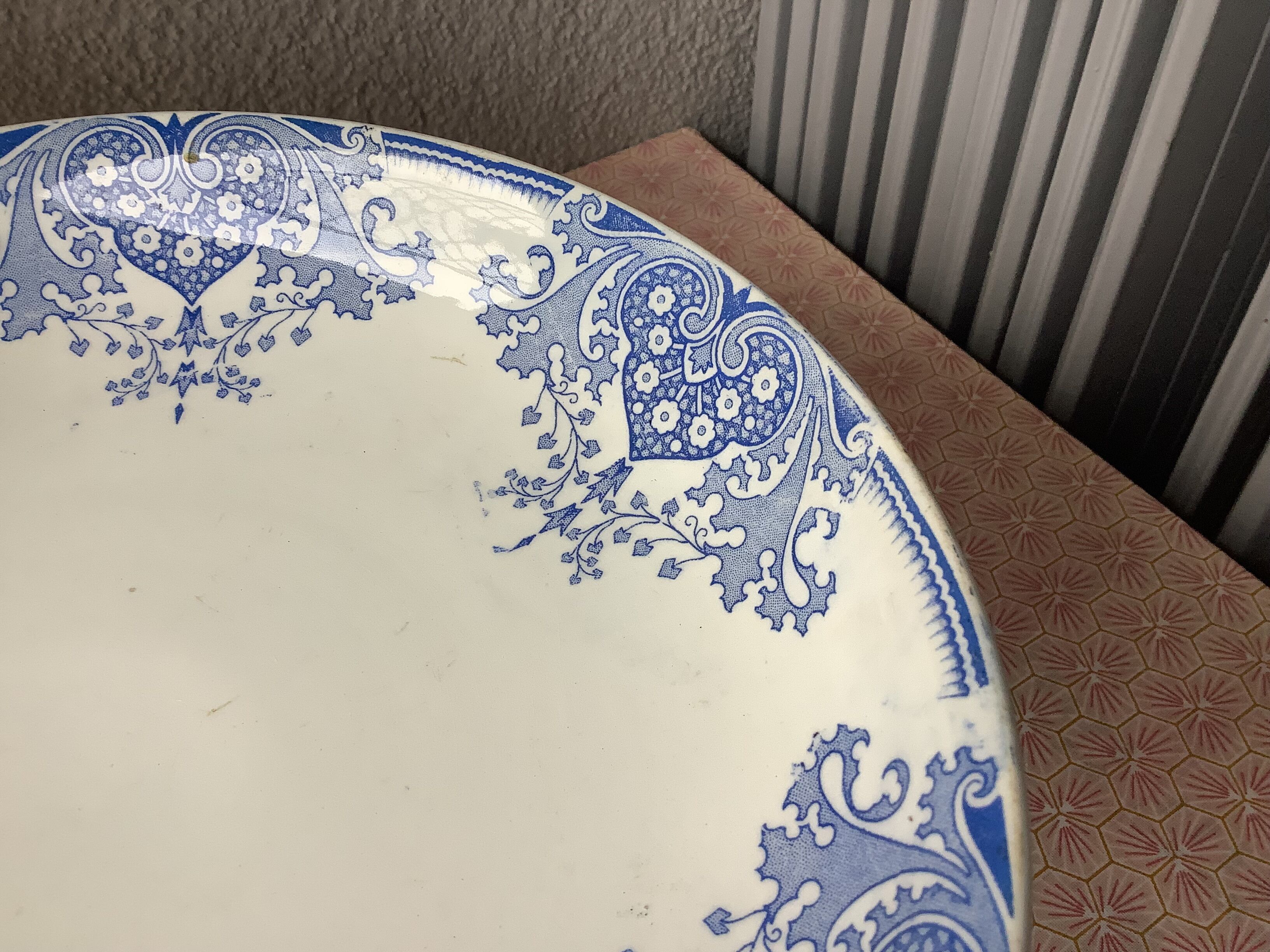 Compotier terre de fer piedouche 19th