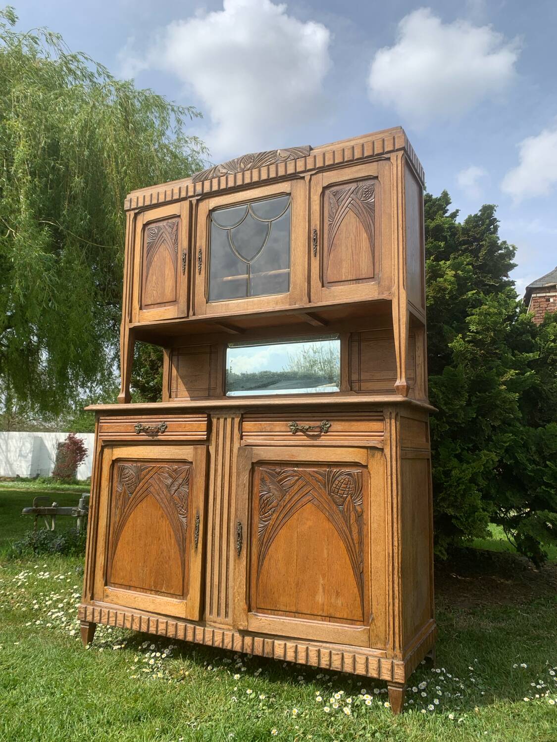 Art Deco Oak Sideboard