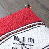 Moroccan Berber cushion Red and White