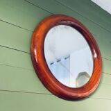 Large round mirror