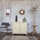 Buffet parisien patine blanche blanc