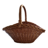 Woven wicker basket