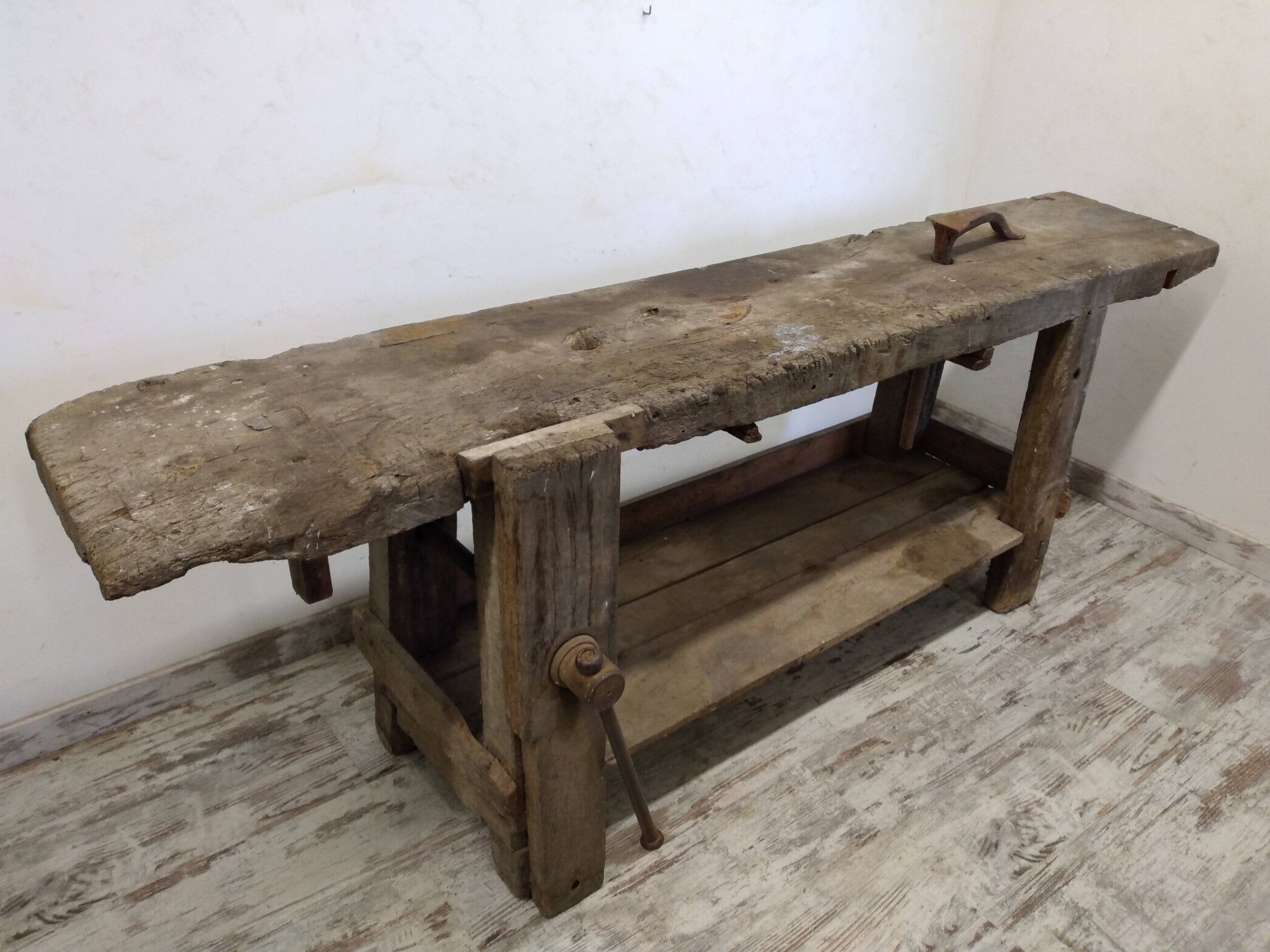Old carpenter's workbench