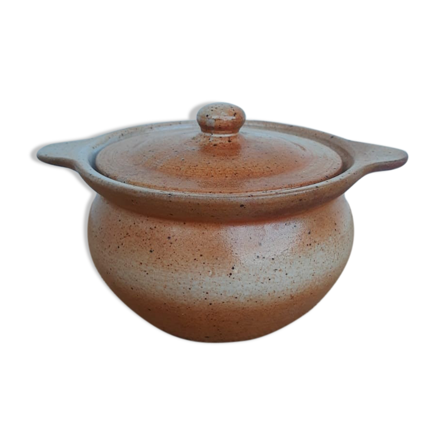 Eared pot, marsh sandstone sugar bowl