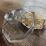 Bonbonnière transparente en verre