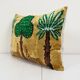 Coussin tigre design ikat
