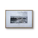 Vienna, Austria Vintage Engraving, 1841 Authentic.