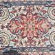 Iranian silk carpet handmade 76x131cm