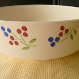 Salad bowl or vegetable in earthenware from Lunéville KG model Odile