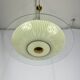 Mid-century curved glass disc chandelier from 50s