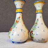 Pair of Quimper earthenware vases
