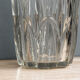 Vase art déco transparent en verre