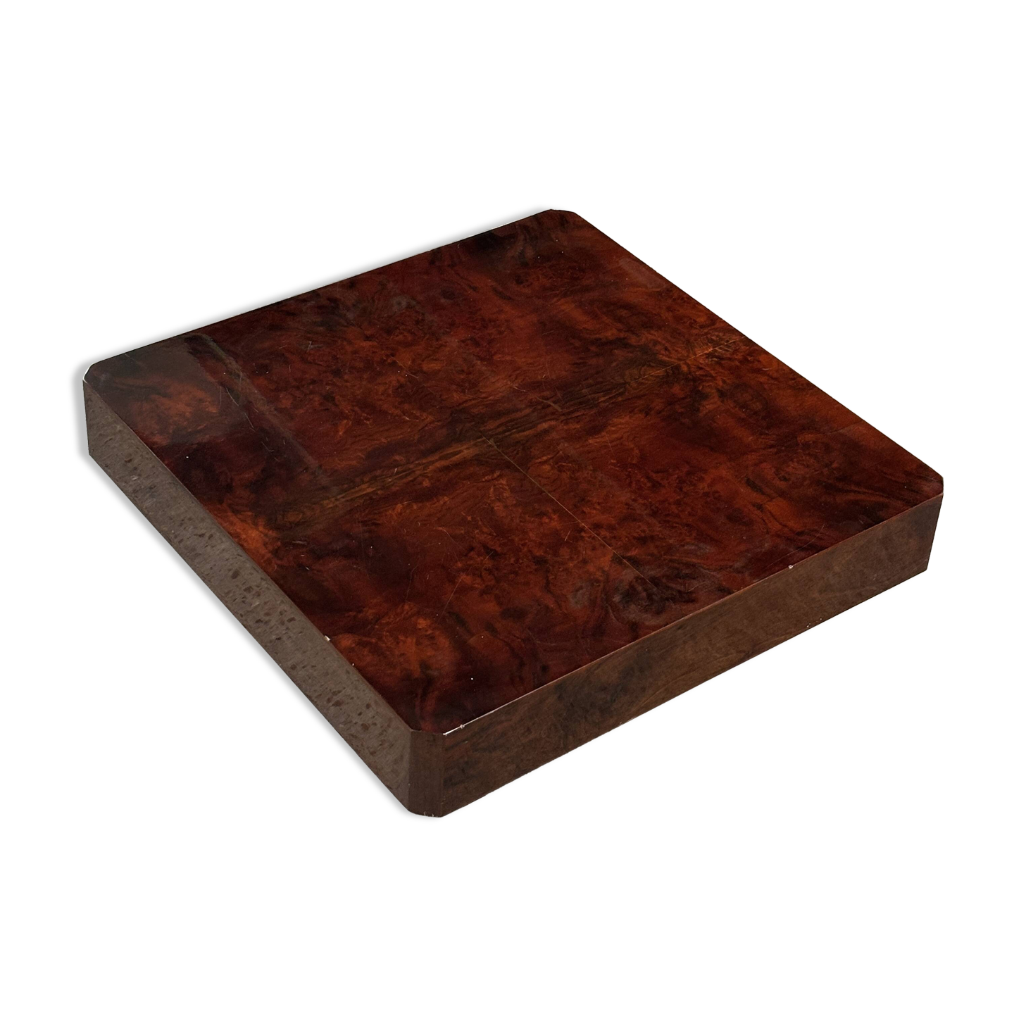 Lacquered Parchment Coffee or Side Table in the Style of Aldo Tura, Italy 1970's