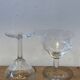 10 wine glasses, carved transparent glass, art deco cups, old and trendy