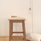 Tabouret pêche bois brut