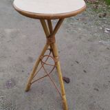 Rattan side table