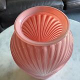 Pink vase draped art deco