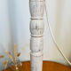 Lamp foot baluster patina old aged white