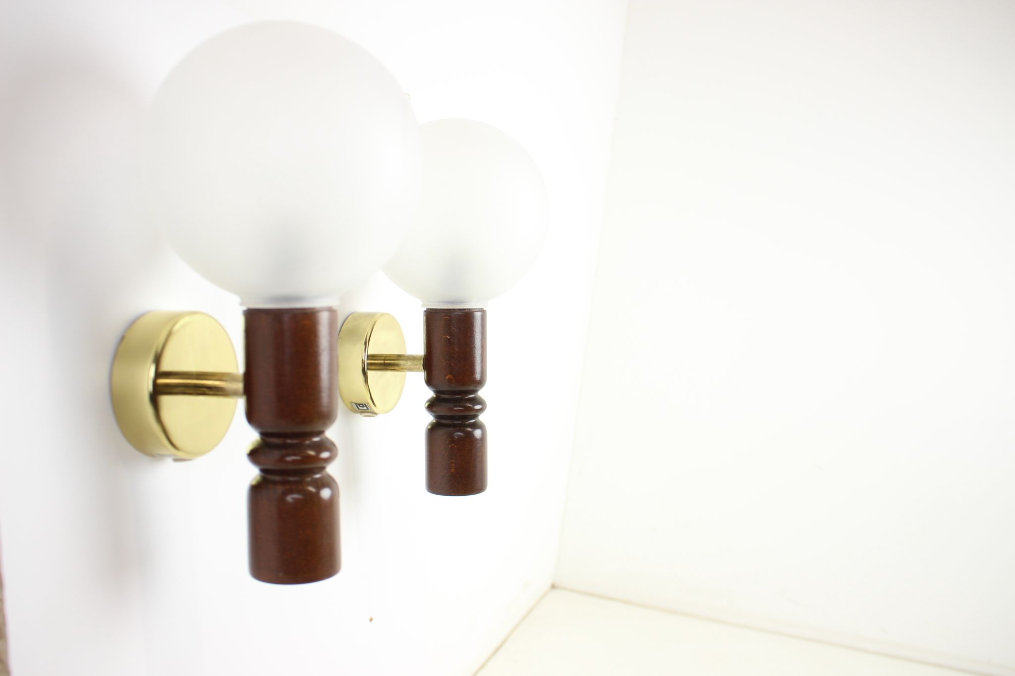 Mid-century wall lamps by pokrok zilina, 1970's