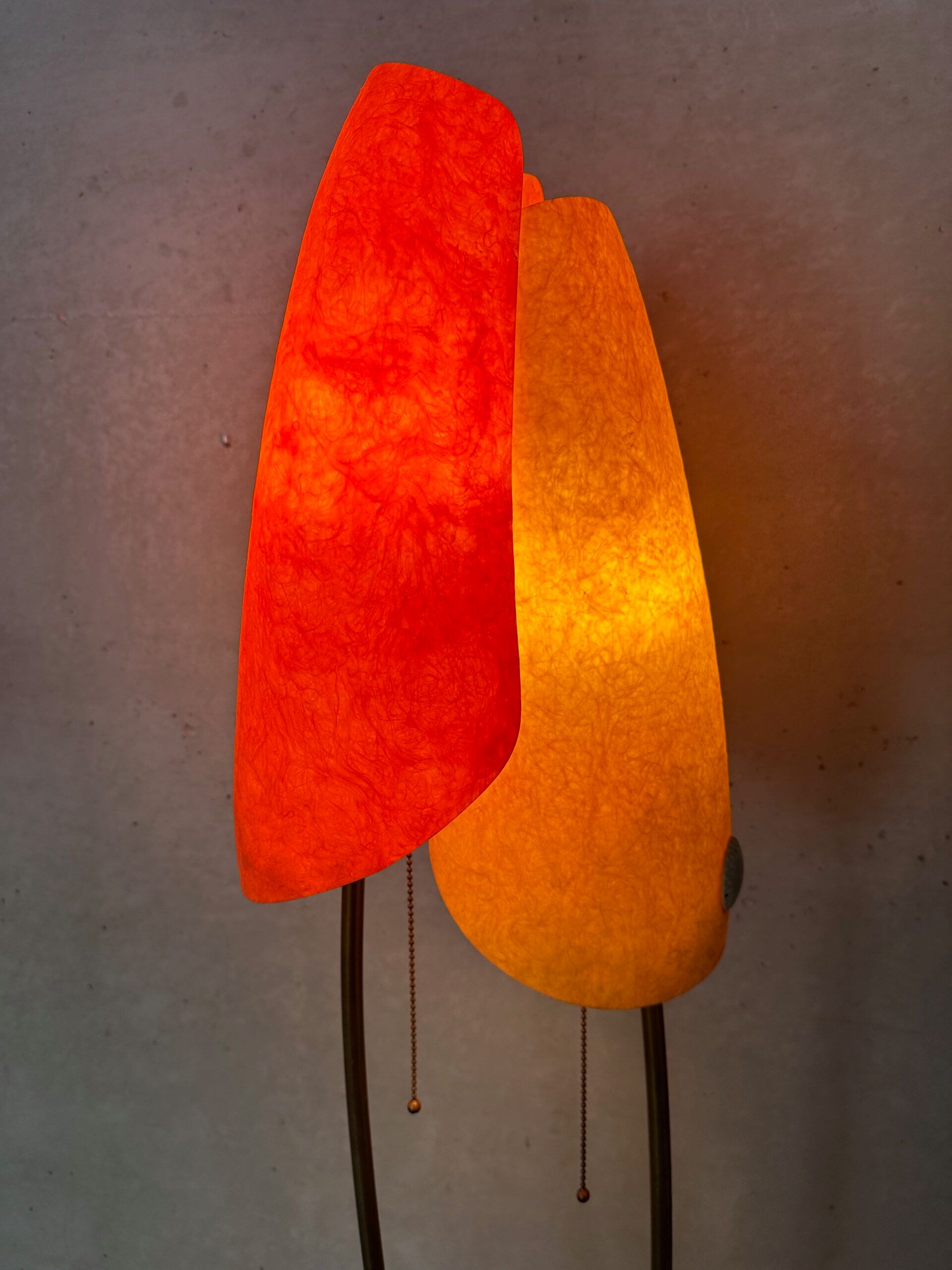 Vintage fiberglass floor lamp – Carl Auböck