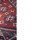 Vintage Red Hand-Woven Oriental Afghan Rug, 1970s