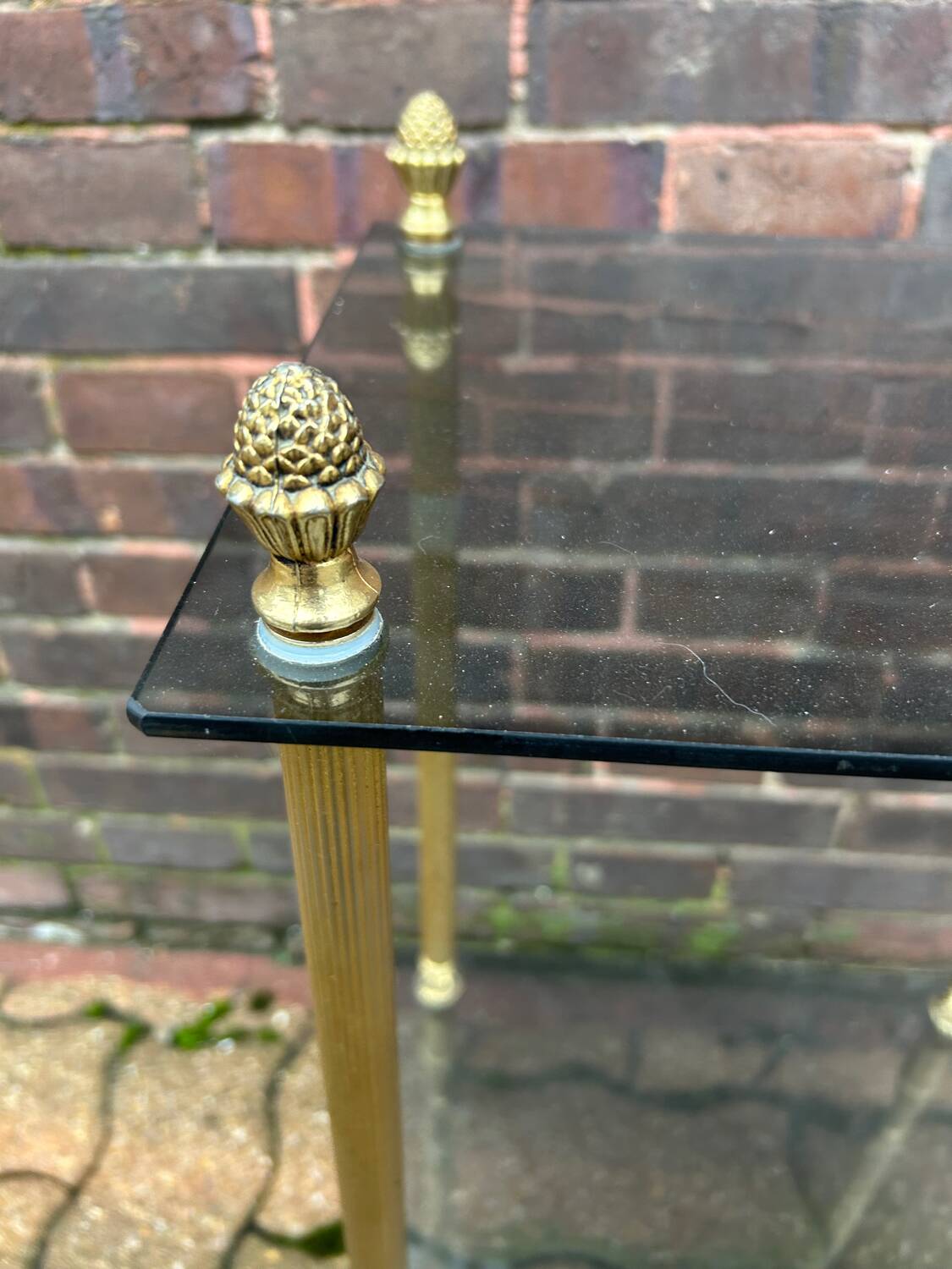 Gilded Brass Side Table
