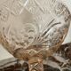 Pink glass footed bowl