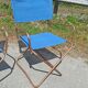 Paire de fauteuils chaises lafuma chantazur toile bleu