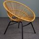 Rattan armchair, Dutch Design, 1960