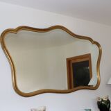 Gilded mirror XXL style Rocaille Louis XV