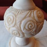 Alabaster lamp base