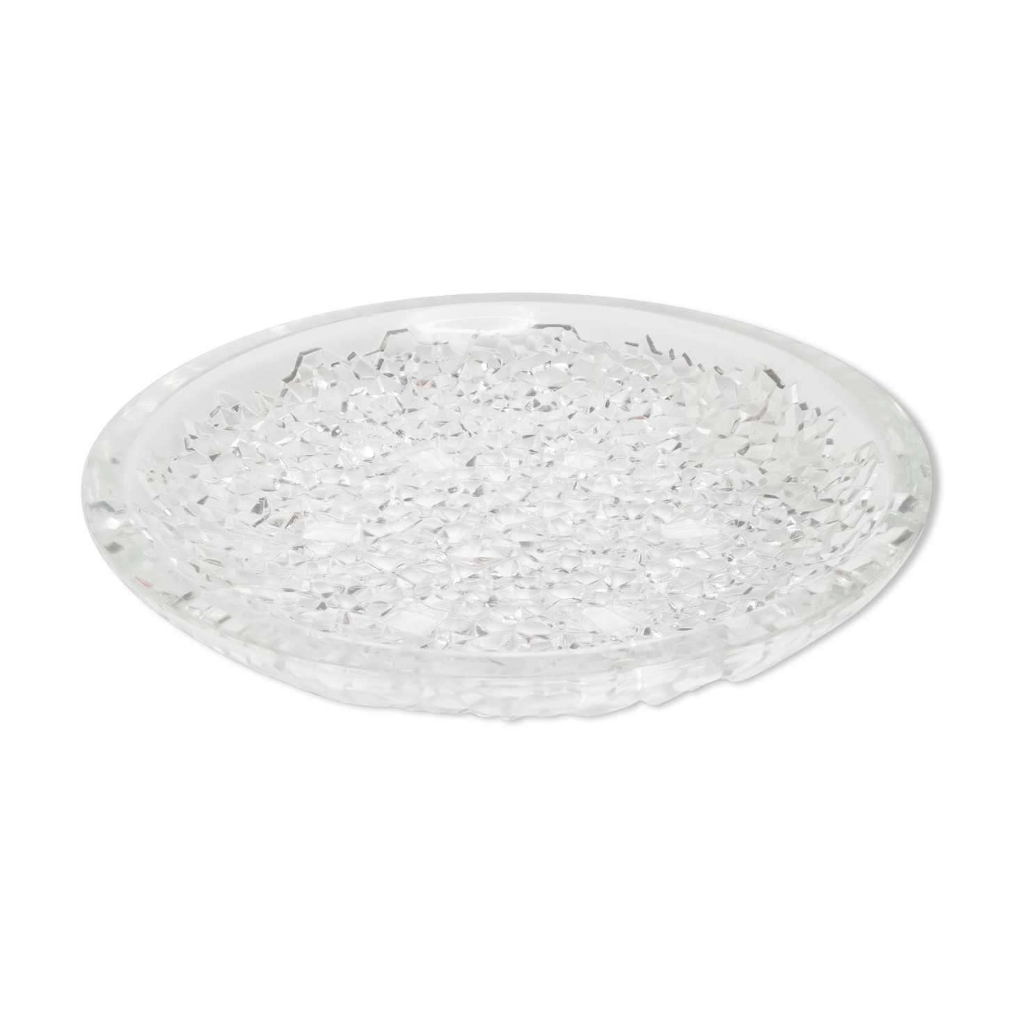 Fruit cup signed verlys france, iceberg décor, 32 cm