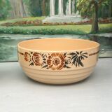 Set of 6 stackable salad bowls with foral pattern from the 50s/60s