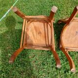 6 sanded bistro chairs