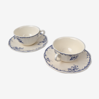 2 tasses Lunéville