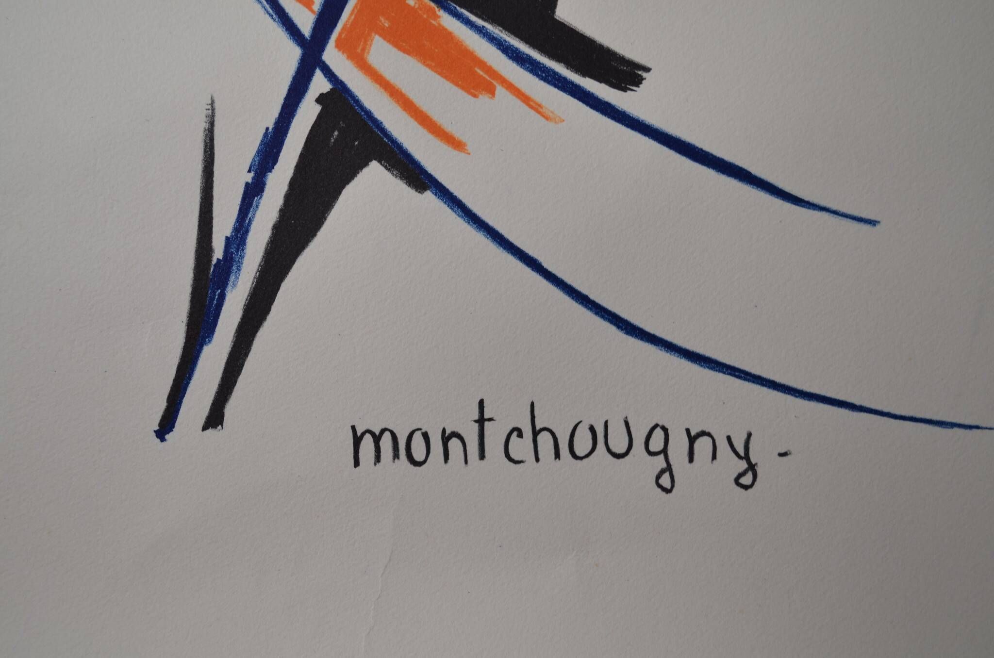 Jean montchougny (1915-2008) Lithographie en couleurs Le Coq